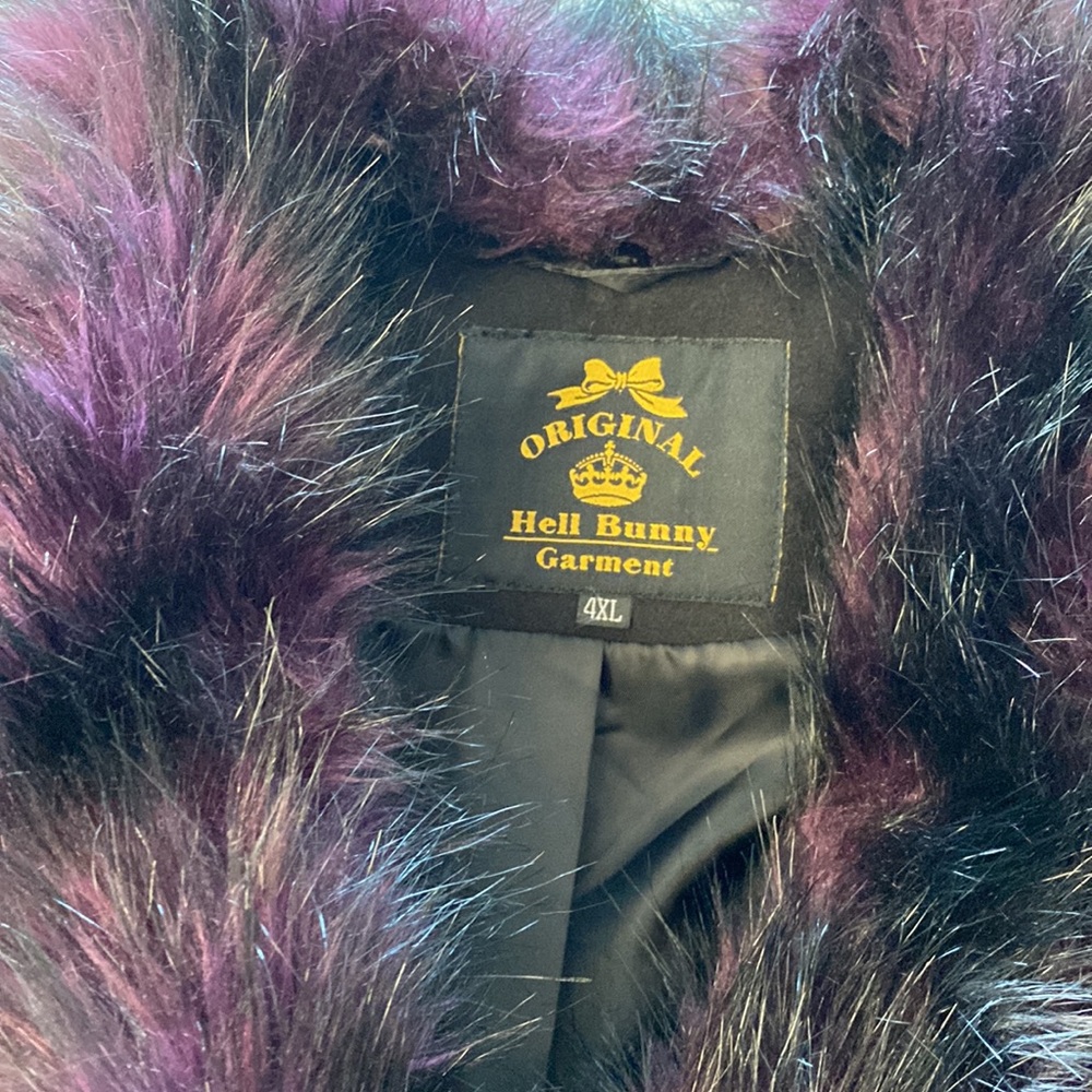 🛍️ MID-YEAR SALE 🛍️ 🐈‍⬛ Hell Bunny Rock Noir Coat - Picture 9 of 15